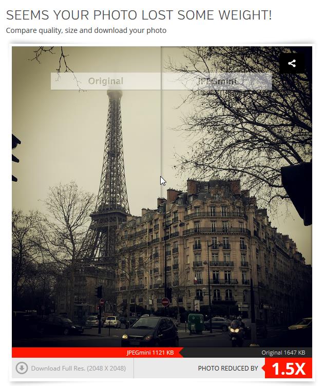 Como reducir el peso de las imagenes con JPEG Mini