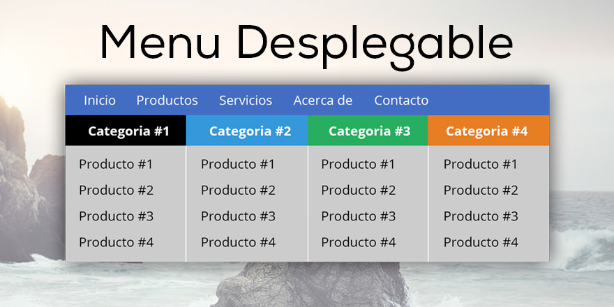 Como hacer un menú de navegación desplegable (avanzado)