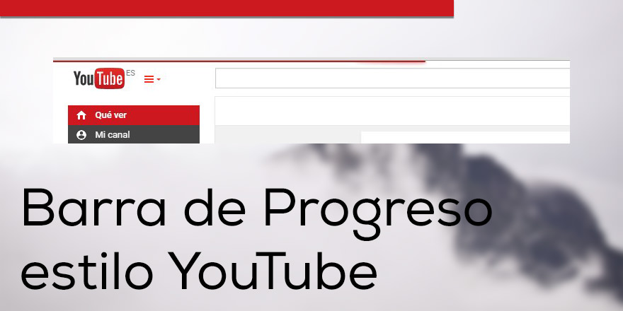 Como hacer una barra de progreso estilo YouTube con Pace