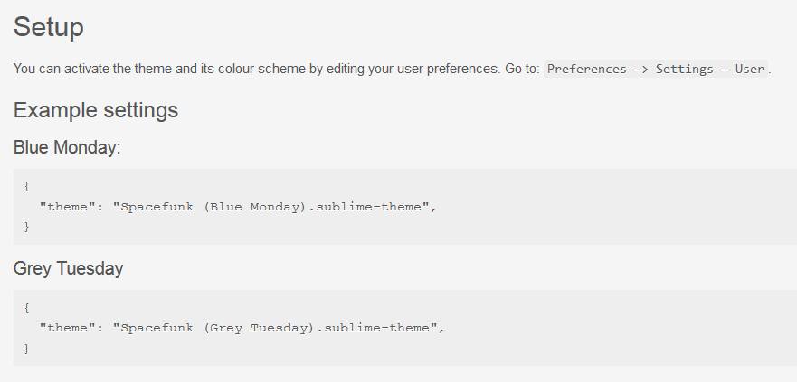 Activando Themes en sublime text, desde las preferencias