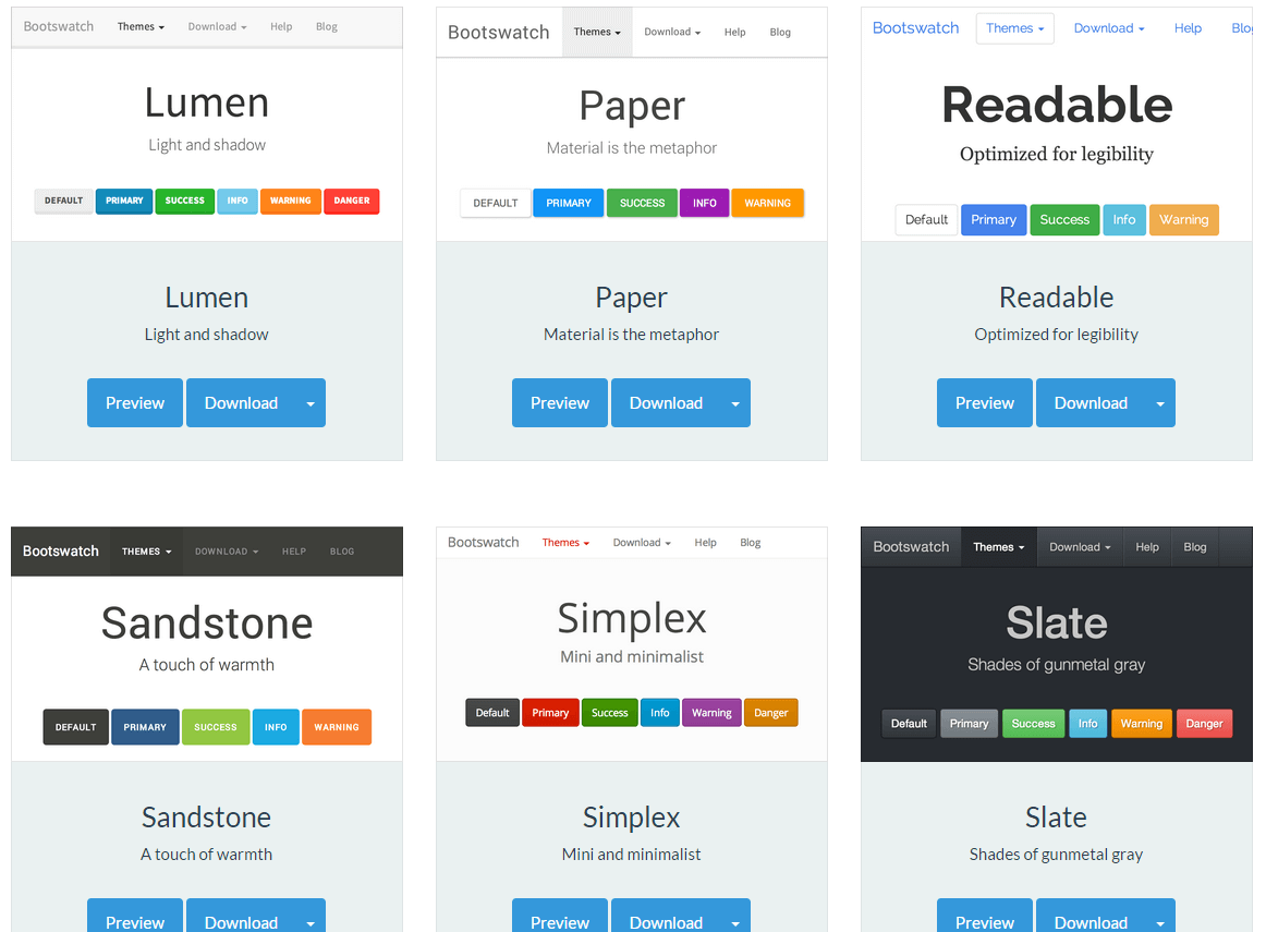 Cambia el estilo de tus sitios web con estos temas gratuitos para Bootstrap.