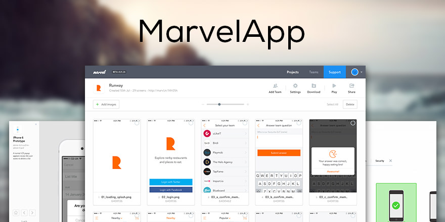 Haz que tus Prototipos cobren vida con MarvelApp